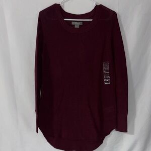 Natural Reflections Deep Red Knit Sweater